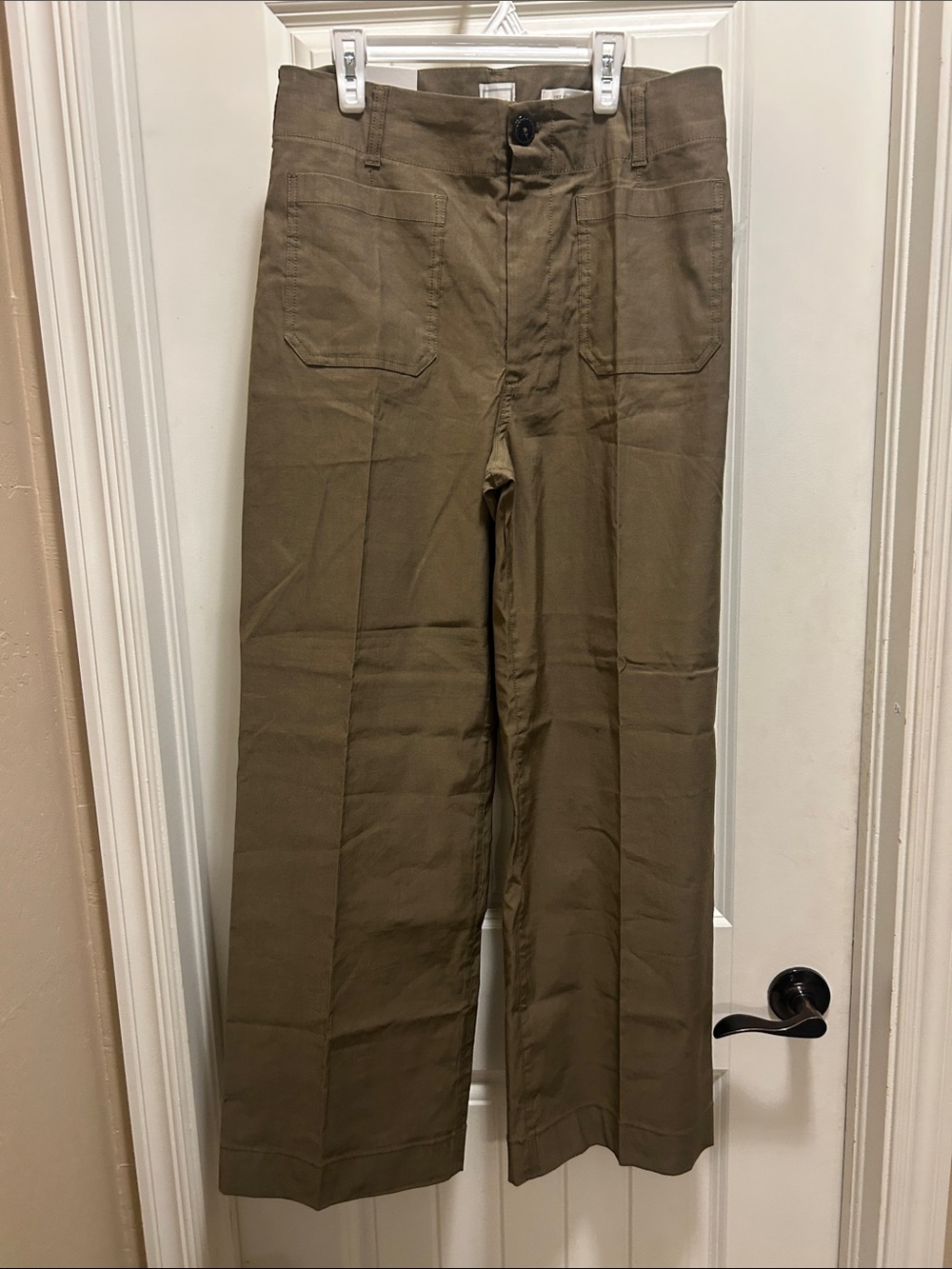NWT Anthro Maeve “the Colette” Olive green pants